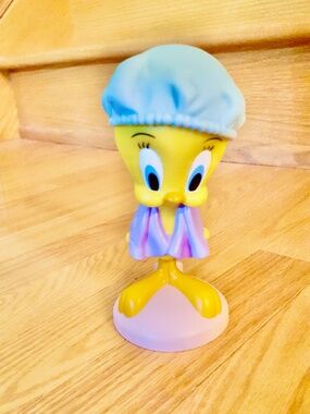 Vintage Looney Tunes Tweety Bird Toothbrush Holder Warner Bros. 1995